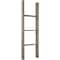 Ekena Millwork 15"W x 48"H x 3 1/2"D Vintage Farmhouse 3 Rung Ladder, Barnwood Decor Collection, Reclaimed Grey DECR015X048X04LDRGY - alternate 1